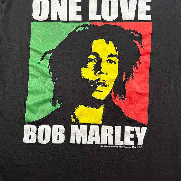 Bob Marley Zion Rootswear Shirt Mens XL Black 2011 One Love Jamaica Collection - Picture 3 of 9